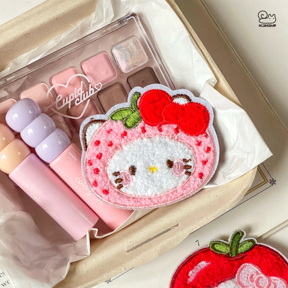 Miếng dán mái Hello Kitty cosplay trái cây (1c)