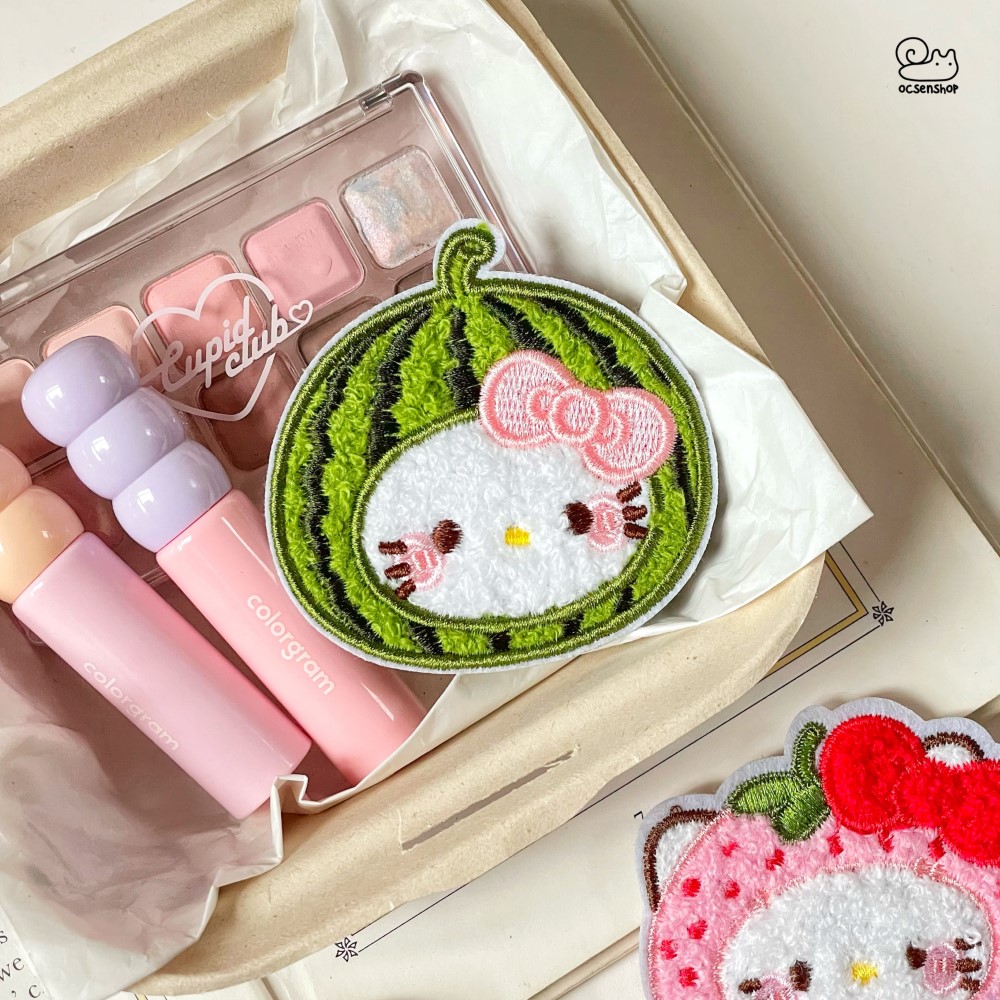 Miếng dán mái Hello Kitty cosplay trái cây (1c)