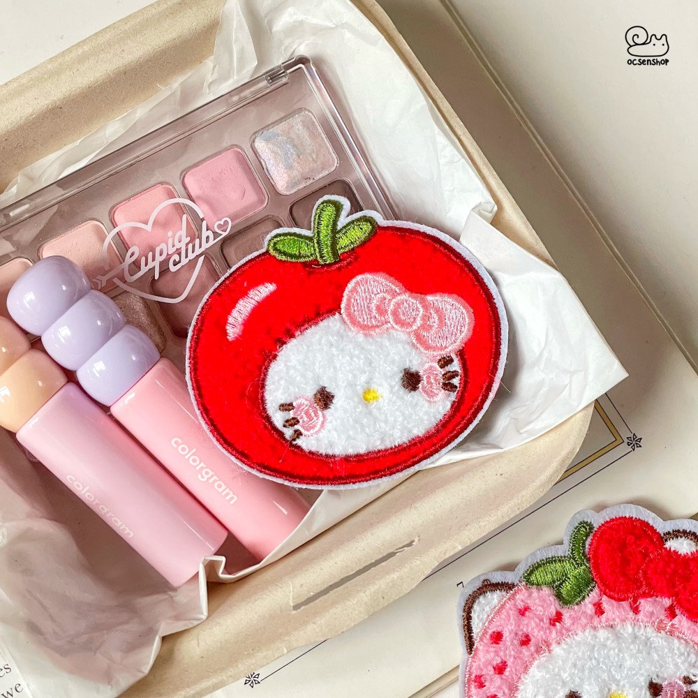 Miếng dán mái Hello Kitty cosplay trái cây (1c)