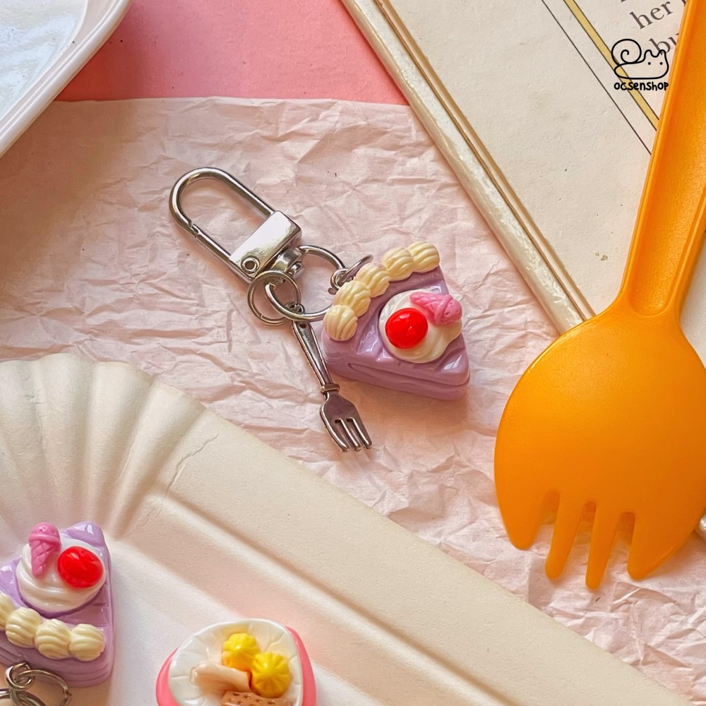 Móc đa năng Bánh ngọt kèm dĩa