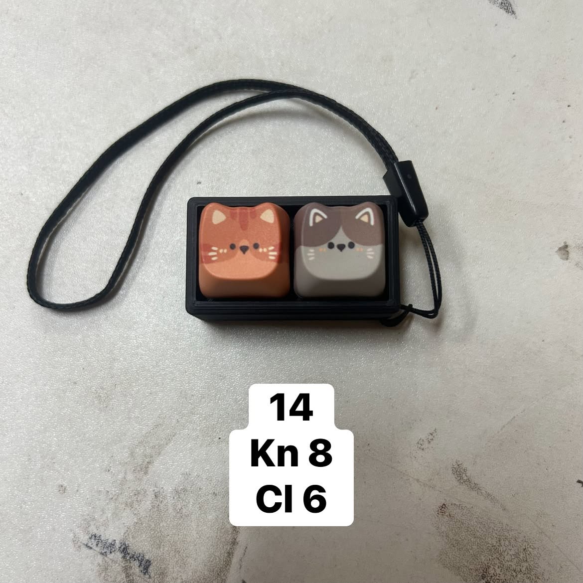 Móc khóa Keycap Mèo (2 phím)