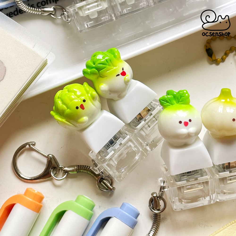Móc khóa Keycap Rau củ (2 phím)