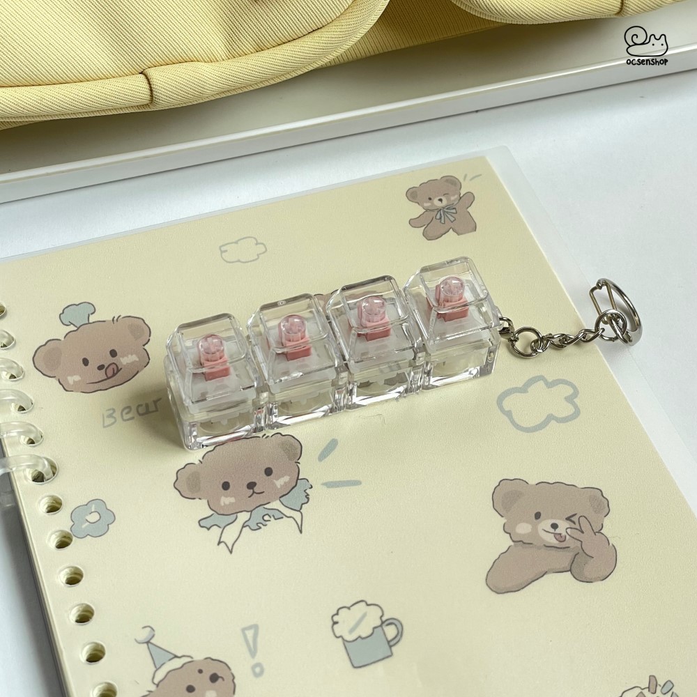 Móc khóa Keycap trong (4 phím)(silent)