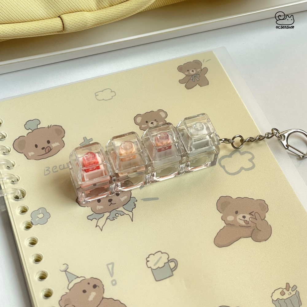 Móc khóa Keycap trong (4 phím)(silent)