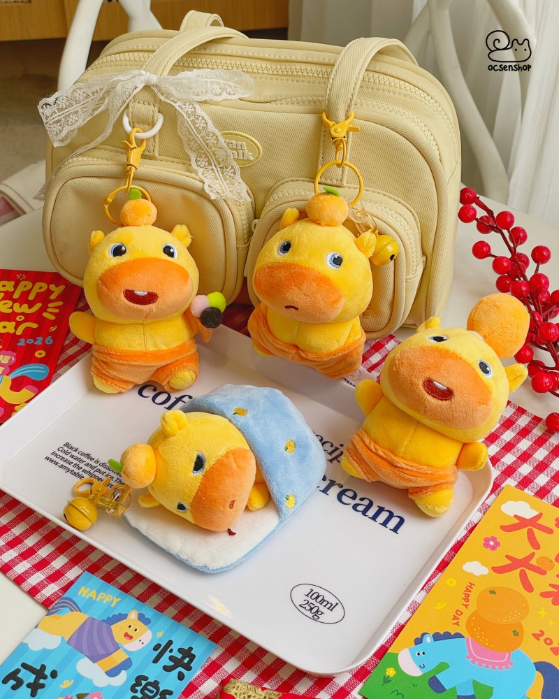 Móc khóa bông Capybara Lulu (10cm)