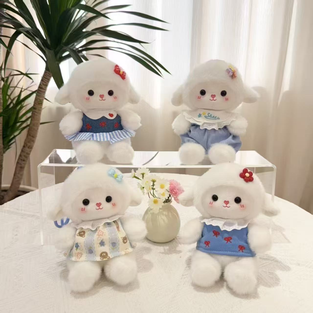 Móc khóa bông Cừu má hồng (16cm)