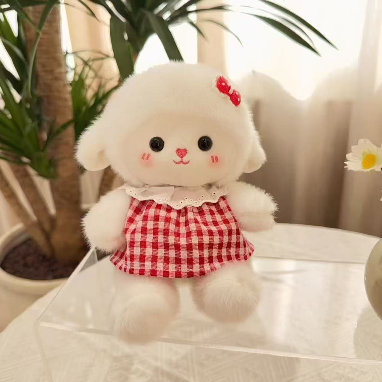 Móc khóa bông Cừu má hồng (16cm)