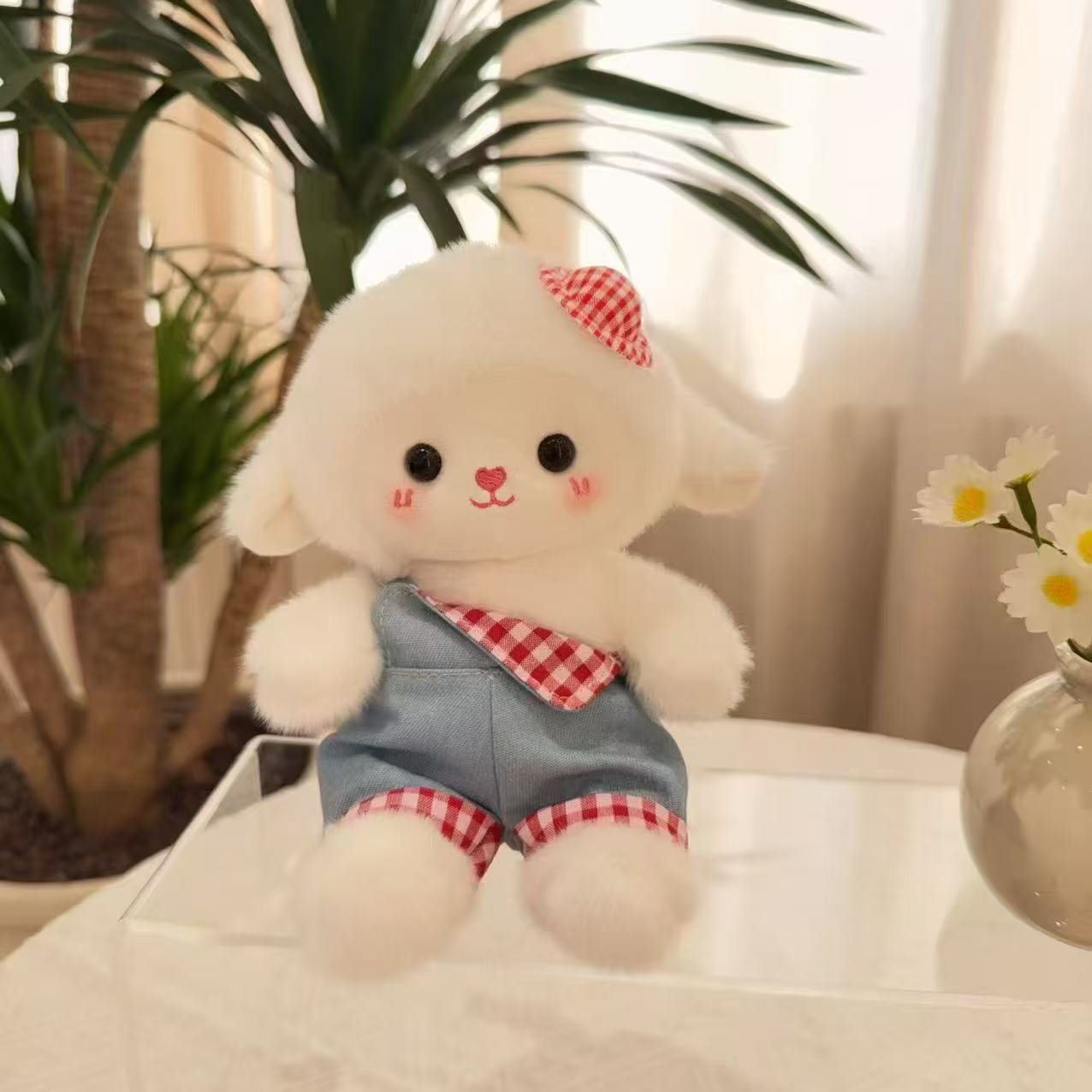 Móc khóa bông Cừu má hồng (16cm)