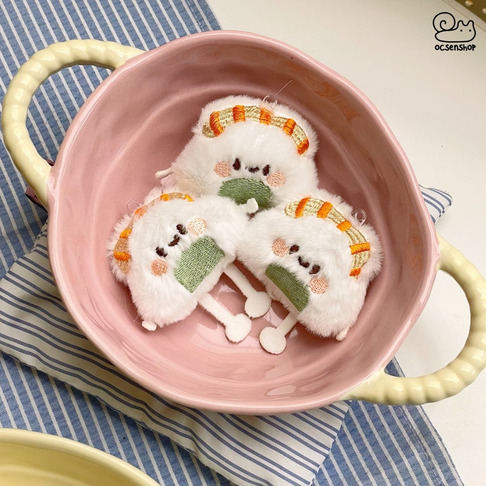 Móc khóa bông Dimsum