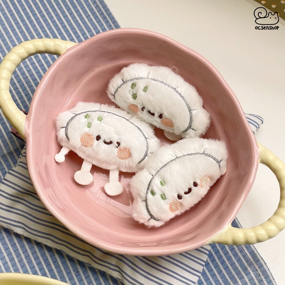 Móc khóa bông Dimsum
