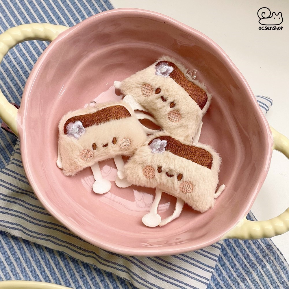 Móc khóa bông Dimsum