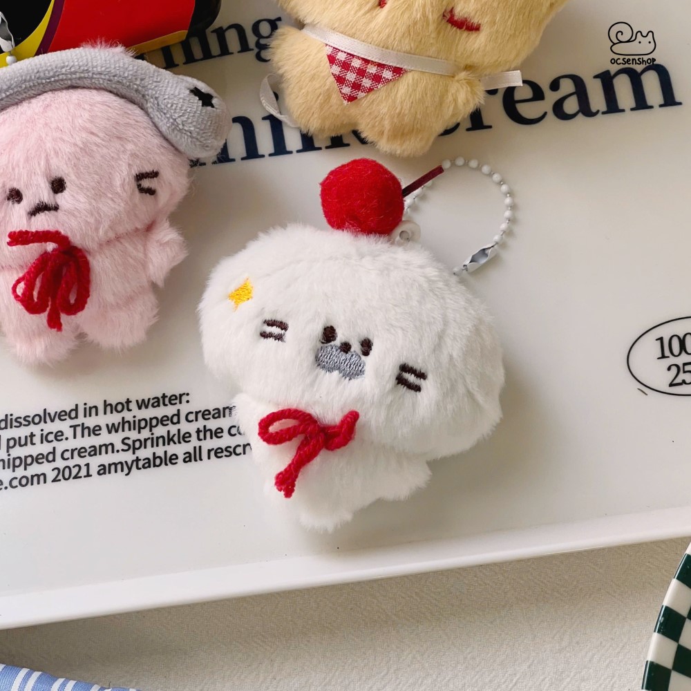 Móc khóa bông Động vật Happy life