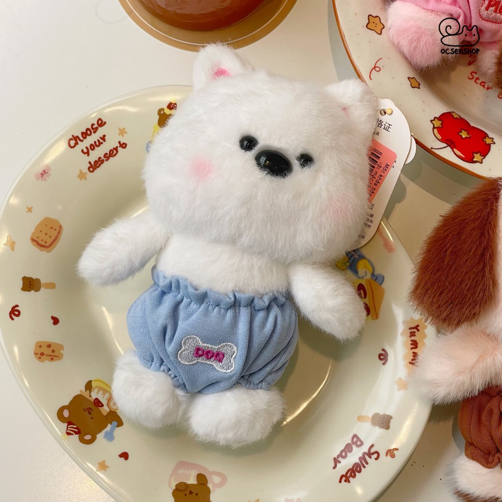 Móc khóa bông Động vật mặc tã (12cm)