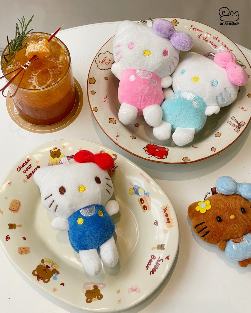 Móc khóa bông Hello Kitty mặc đồ bơi (13cm)