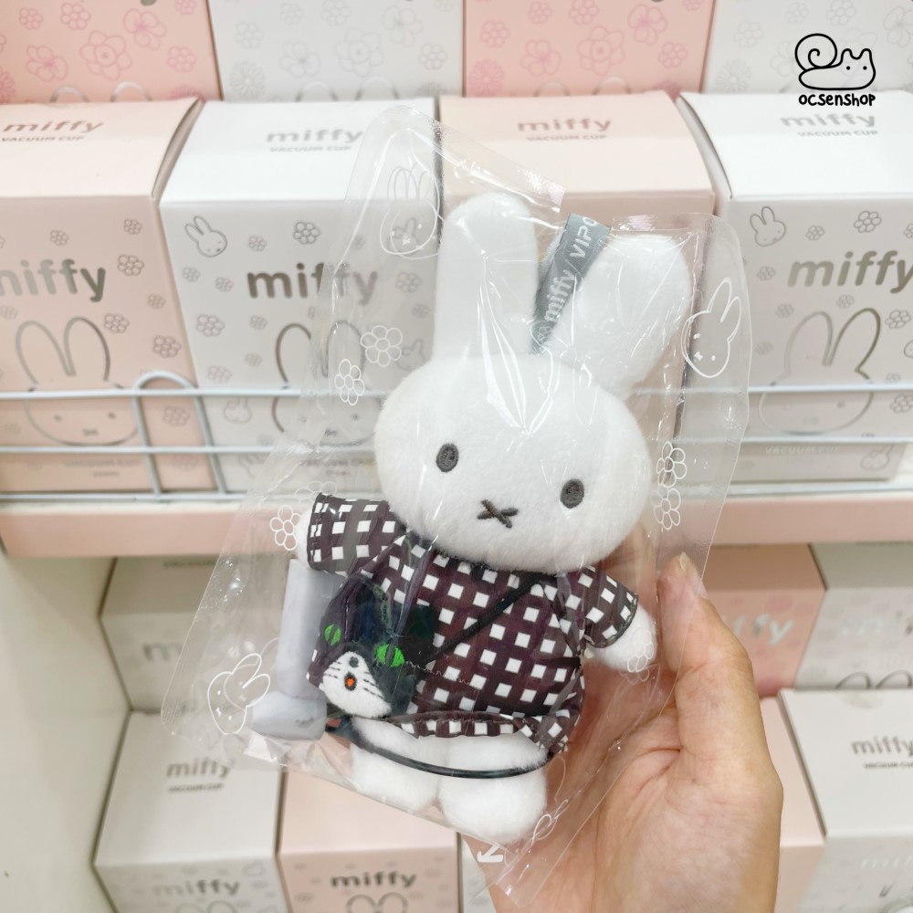 Móc khóa bông Miffy đeo túi