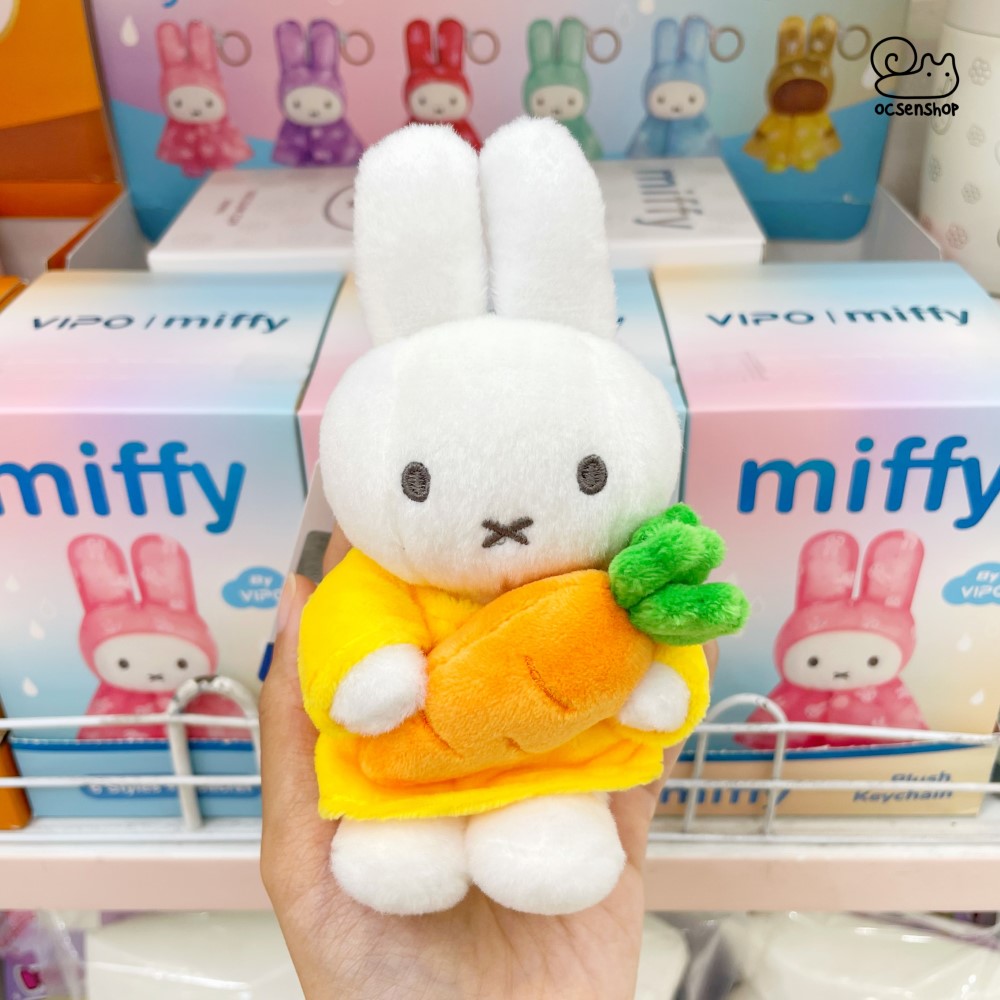 Móc khóa bông Miffy ôm trái cây