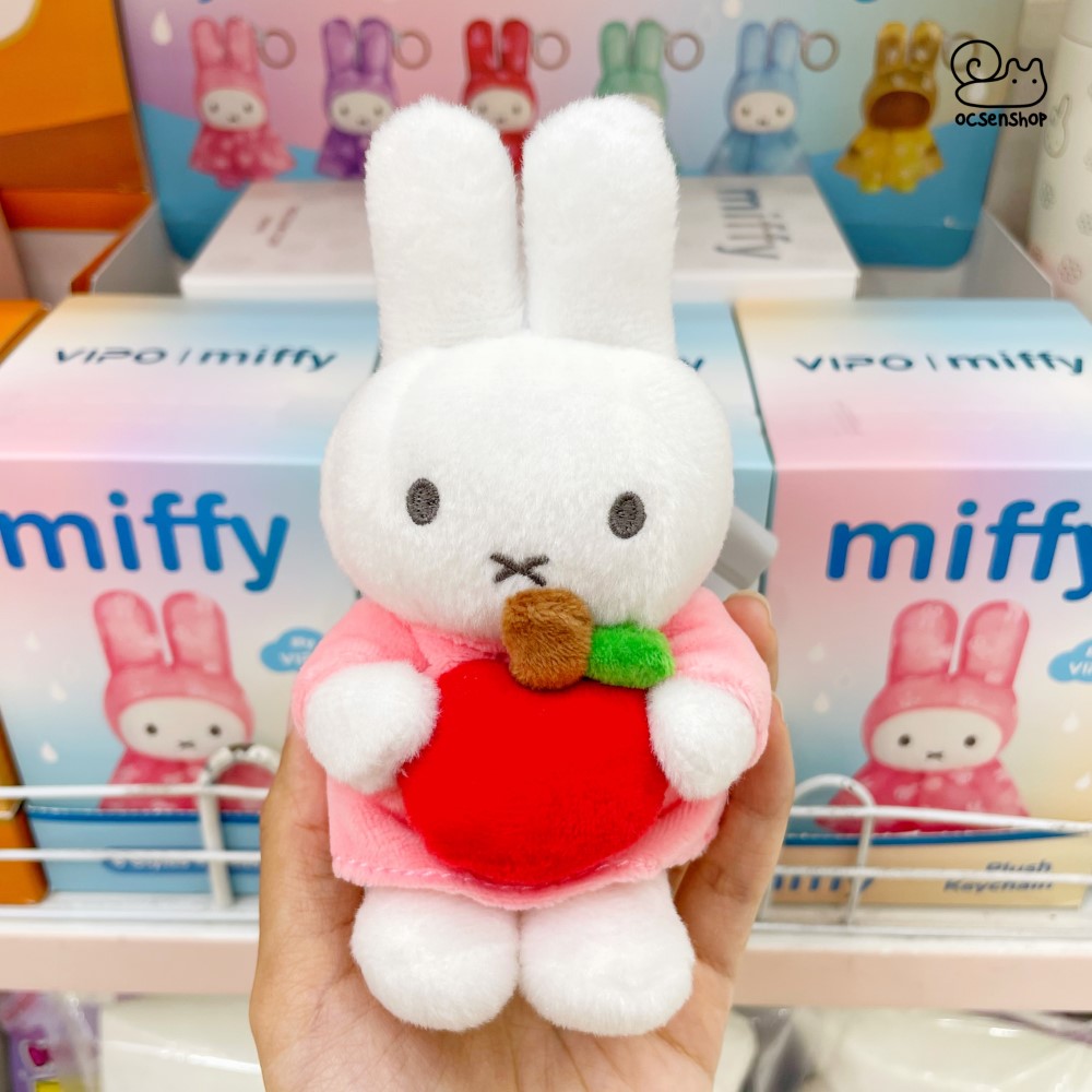 Móc khóa bông Miffy ôm trái cây