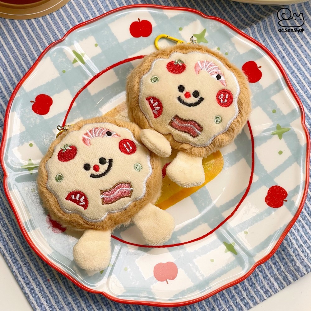 Móc khóa bông Pizza