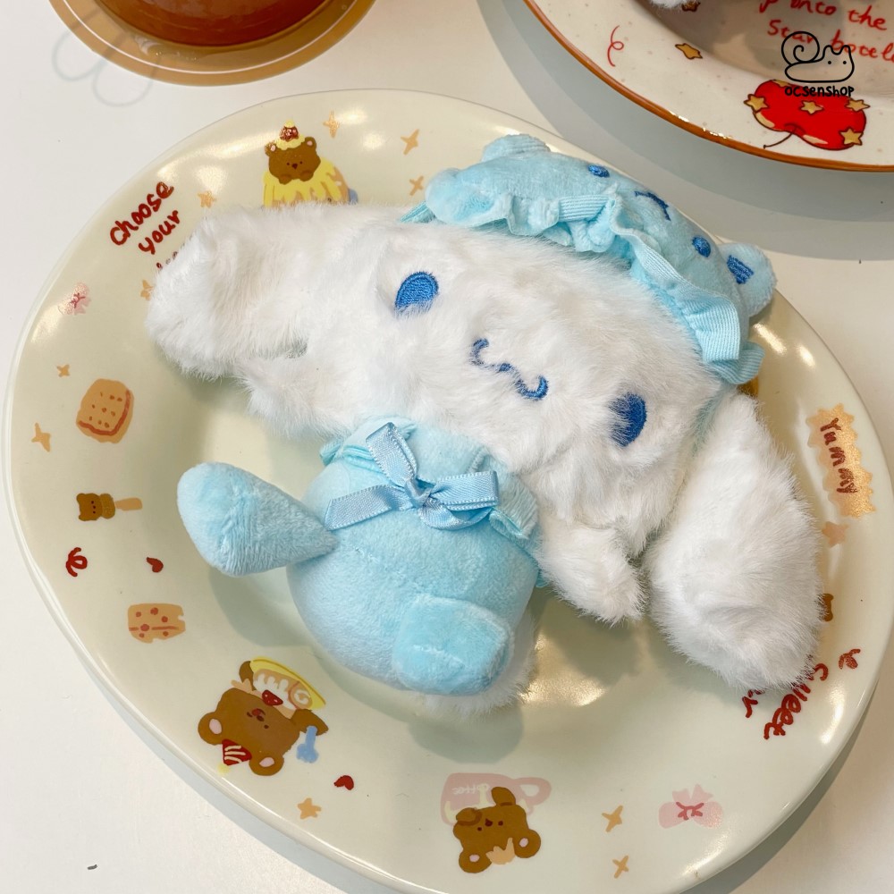 Móc khóa bông Sanrio mặc đồ ngủ (11cm)