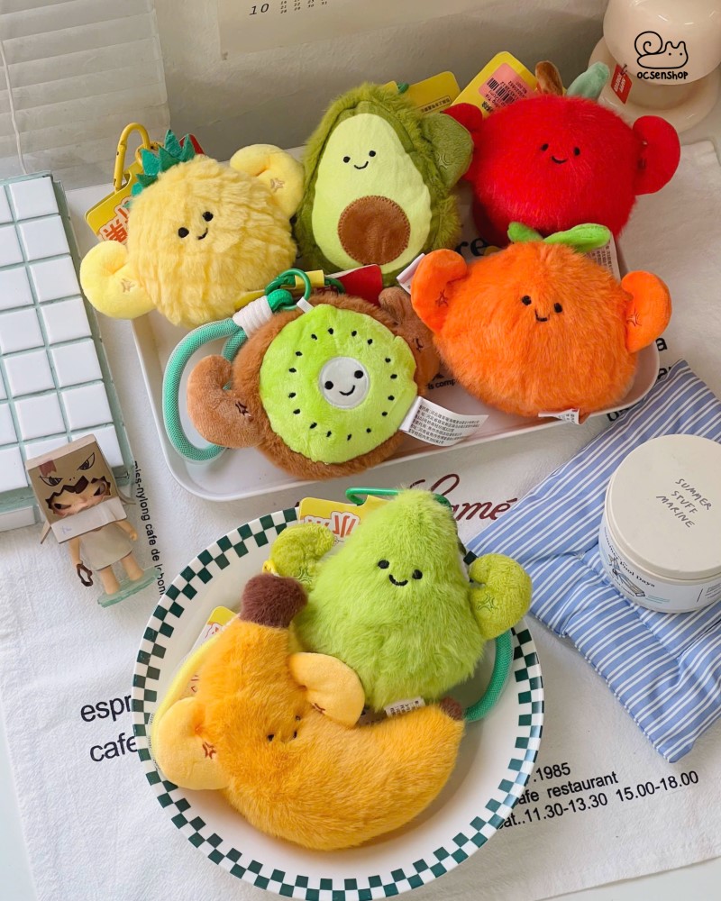 Móc khóa bông Trái cây cơ bắp (12cm)