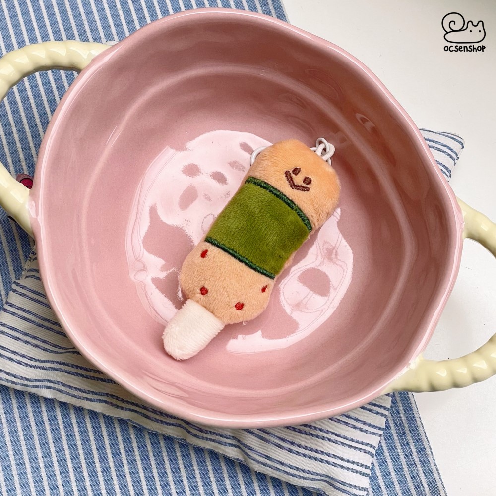 Móc khóa bông xiên đồ ăn