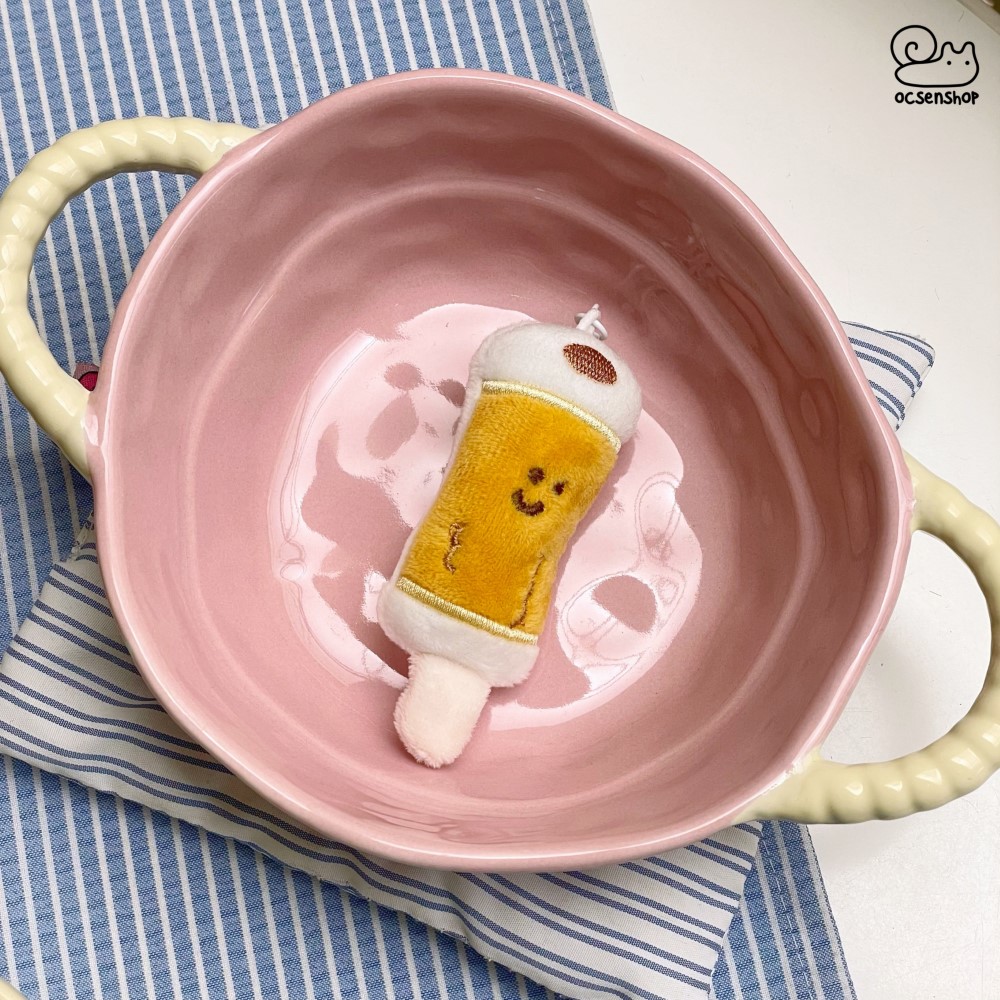 Móc khóa bông xiên đồ ăn