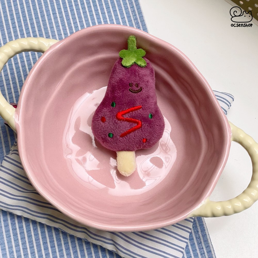 Móc khóa bông xiên đồ ăn