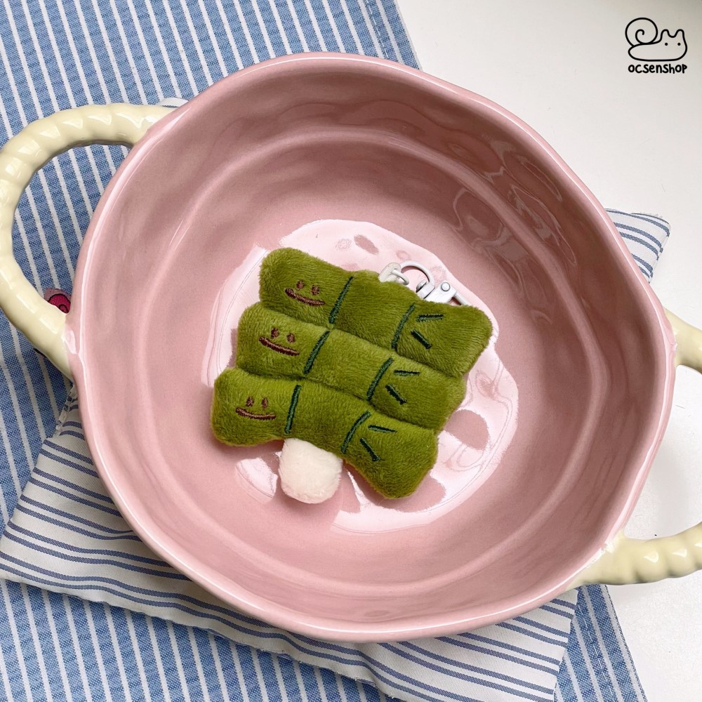 Móc khóa bông xiên đồ ăn