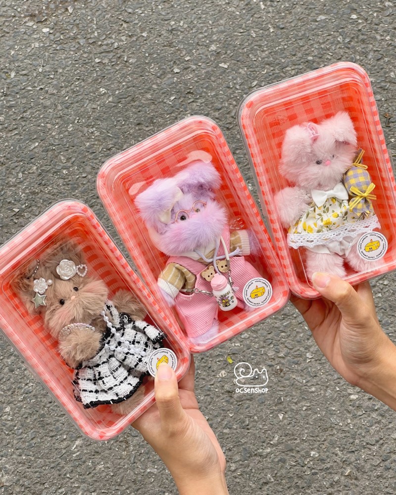 Móc khoá gấu Moru thơm 120k