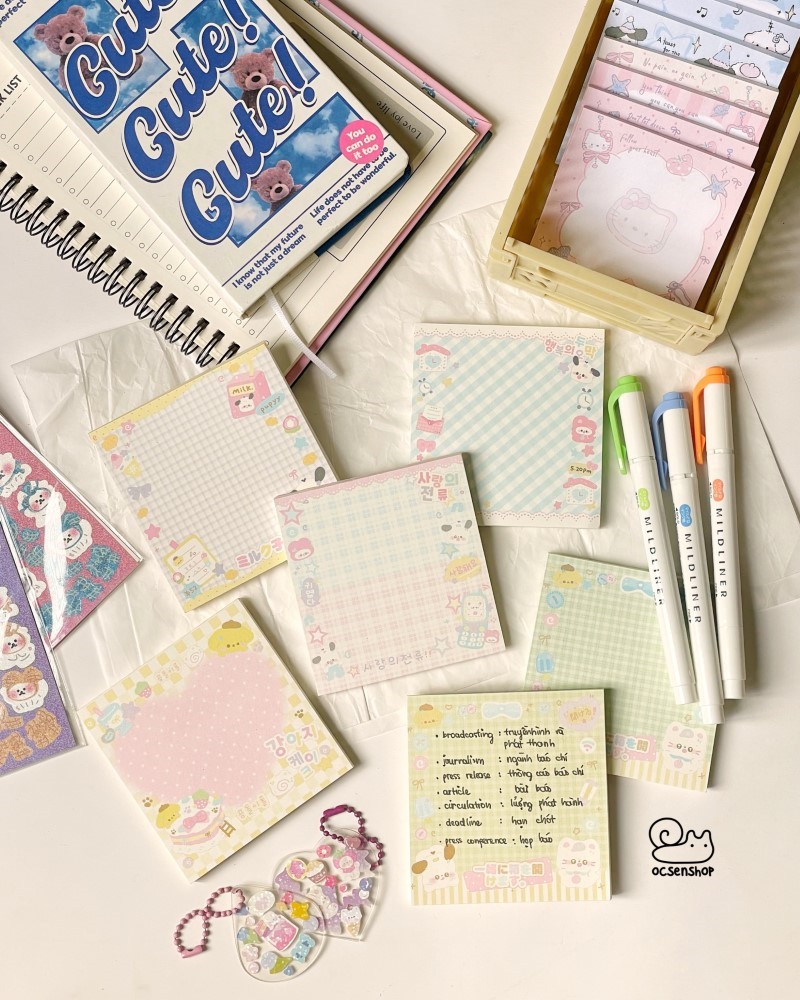 Note Sanrio cartoon (8,2x8,2cm)