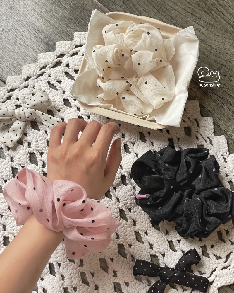 Scrunchie Ốc sên 48k (Kèm hộp)