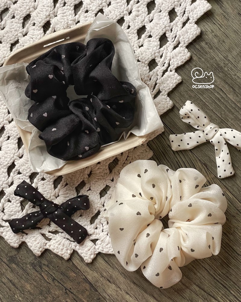 Scrunchie Ốc sên 48k (Kèm hộp)