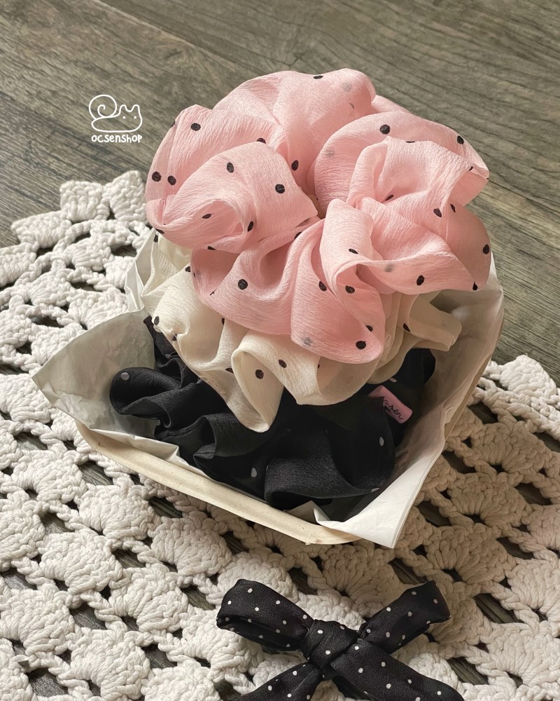 Scrunchie Ốc sên 48k (Kèm hộp)