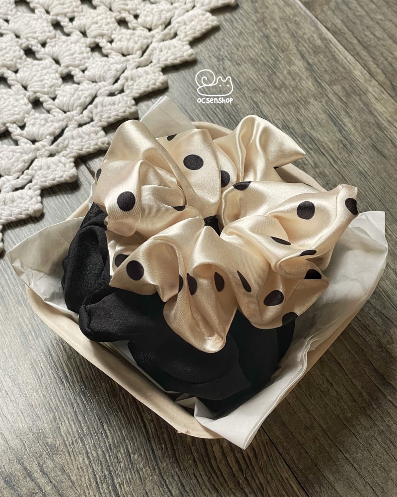 Scrunchie Ốc sên 50k (Kèm hộp)