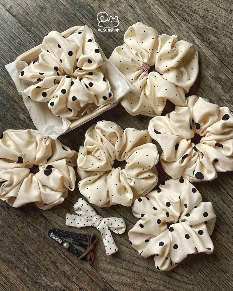 Scrunchie Ốc sên 50k (Kèm hộp)