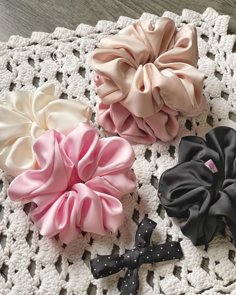 Scrunchie Ốc sên 50k (Kèm hộp)