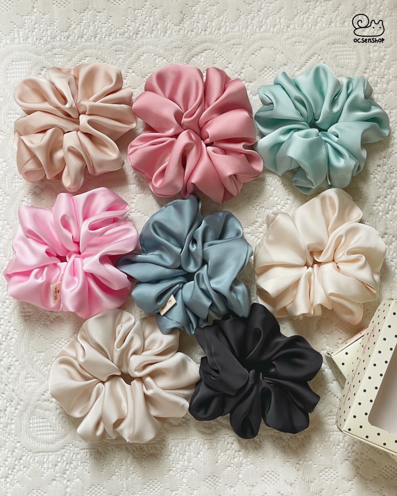Scrunchie Ốc sên 50k (Kèm hộp)