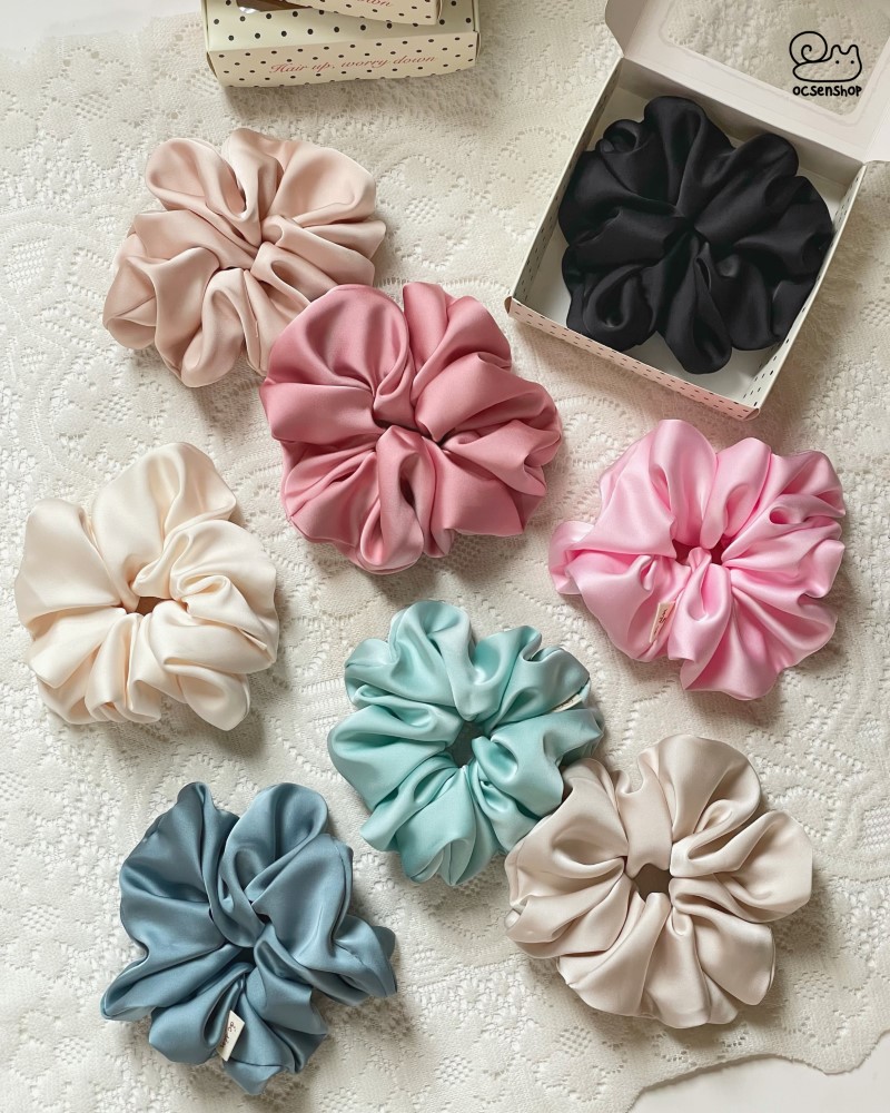 Scrunchie Ốc sên 50k (Kèm hộp)
