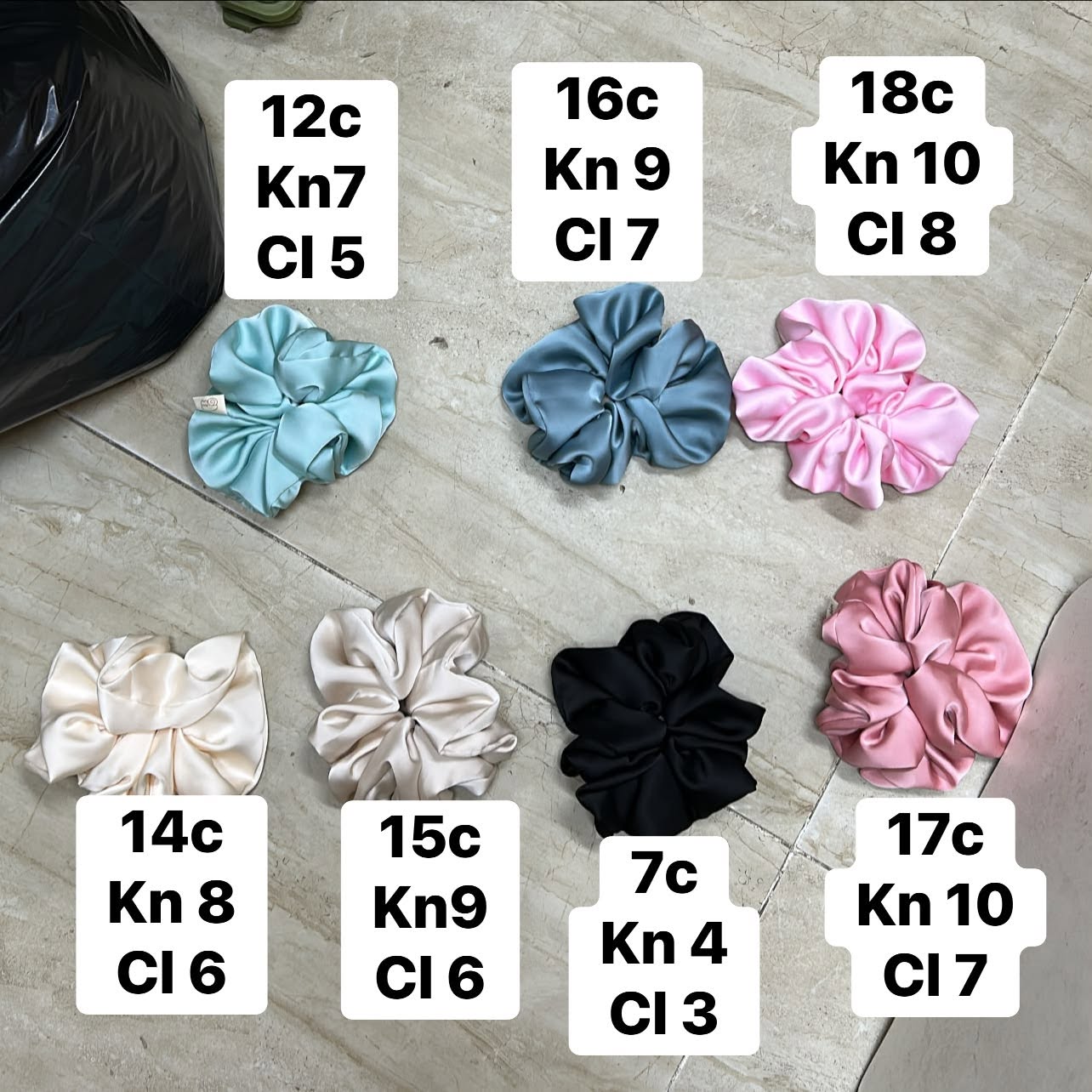 Scrunchie Ốc sên 50k (Kèm hộp)