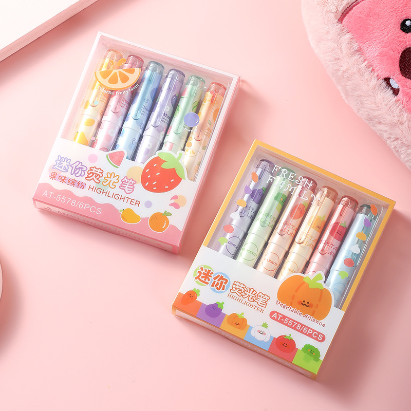 Set bút highlight AT-5578 (6c)