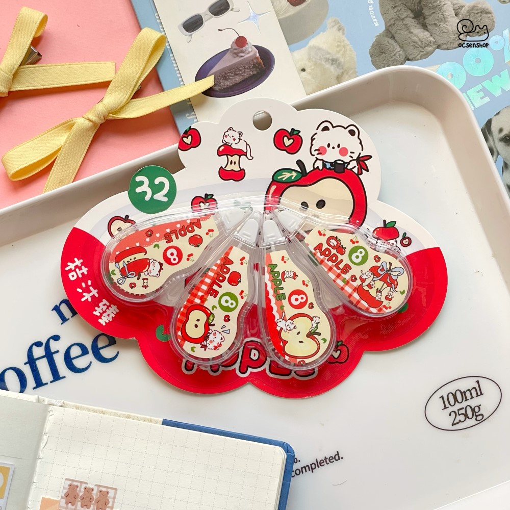 Set bút xóa băng Apple Cat (4c)