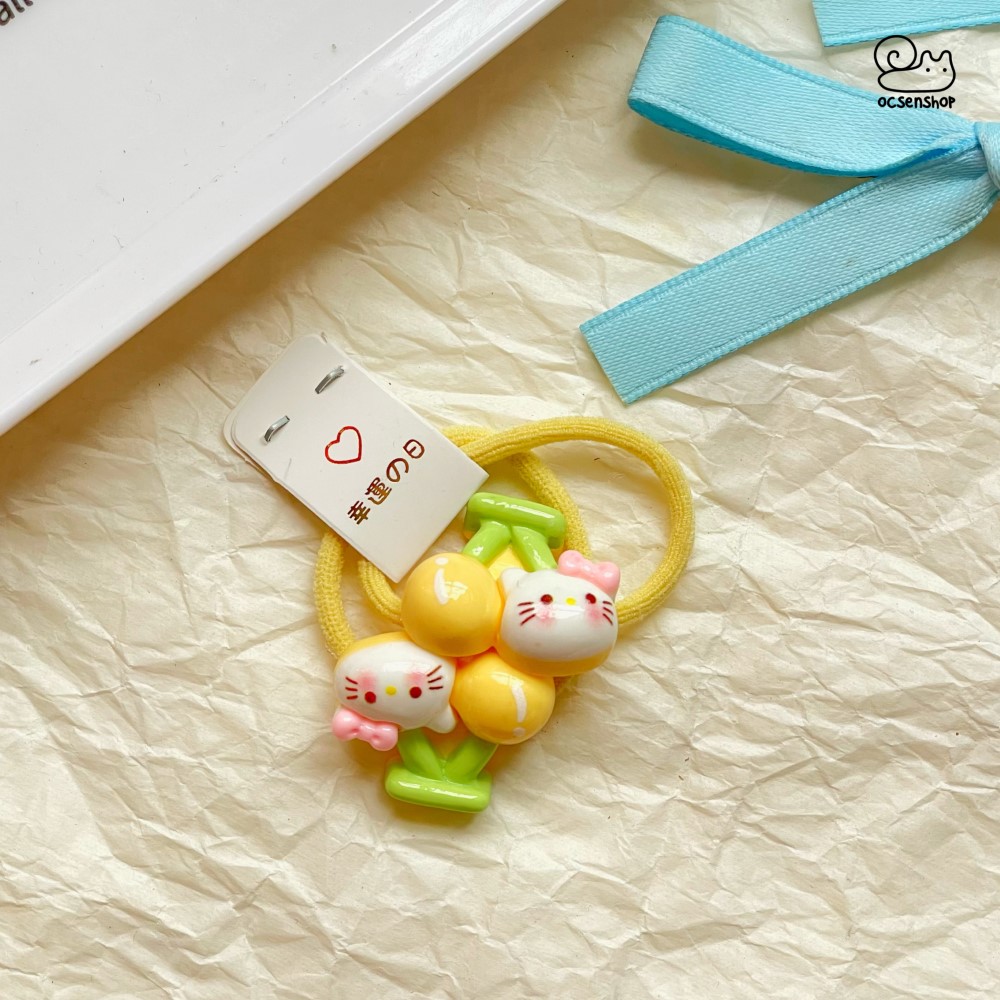 Set chun buộc tóc Hello Kitty cherry (2c)