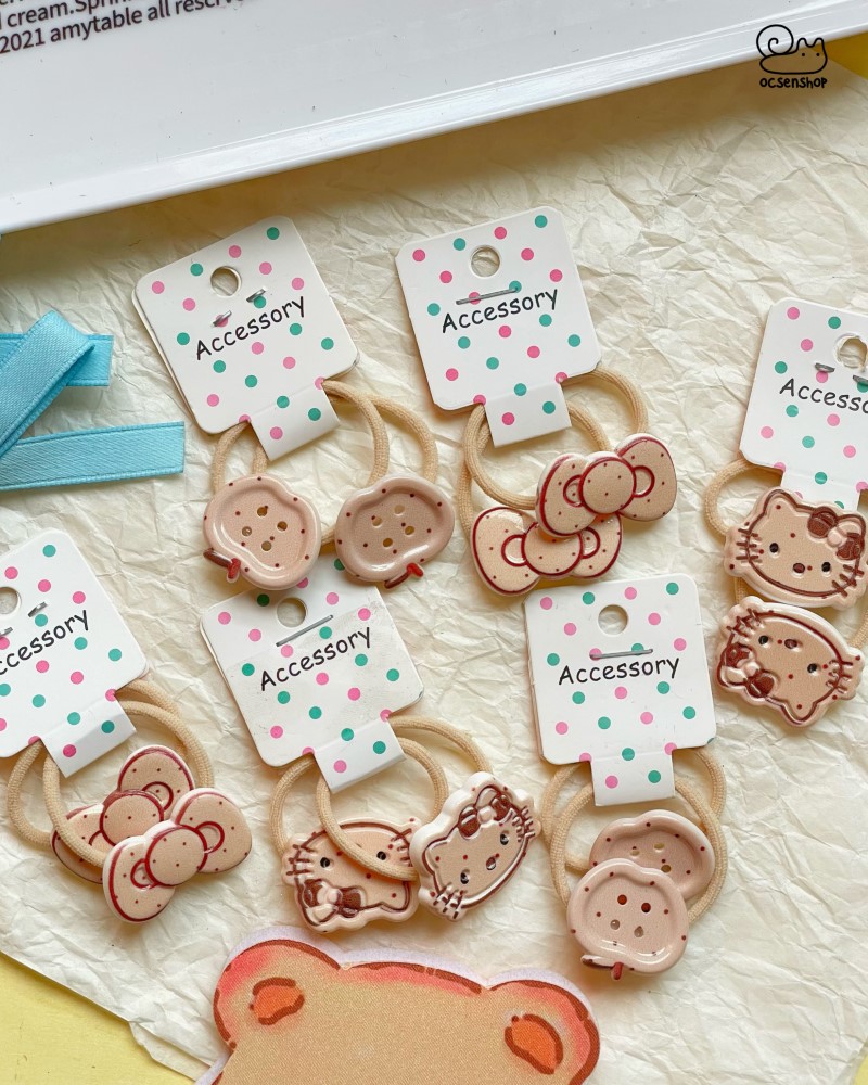 Set chun buộc tóc nhỏ Hello Kitty (2c)