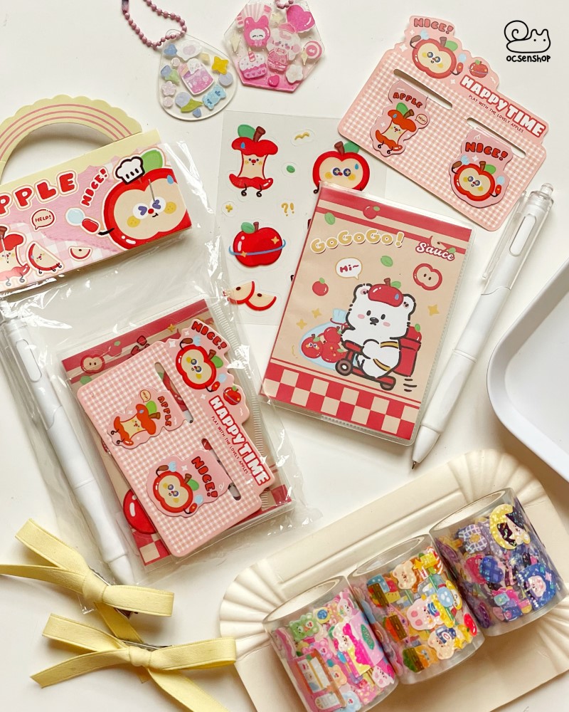 Set đồ dùng học tập Cartoon (11x22cm)(4 món)