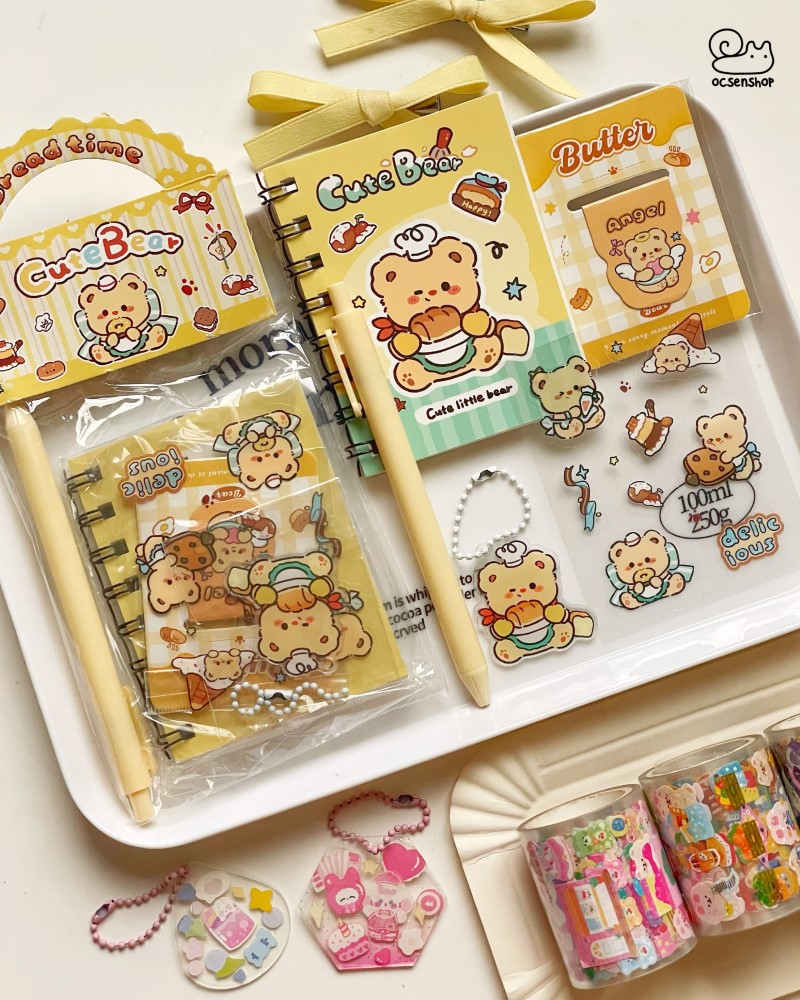 Set đồ dùng học tập Cartoon (11x22cm)(5 món)