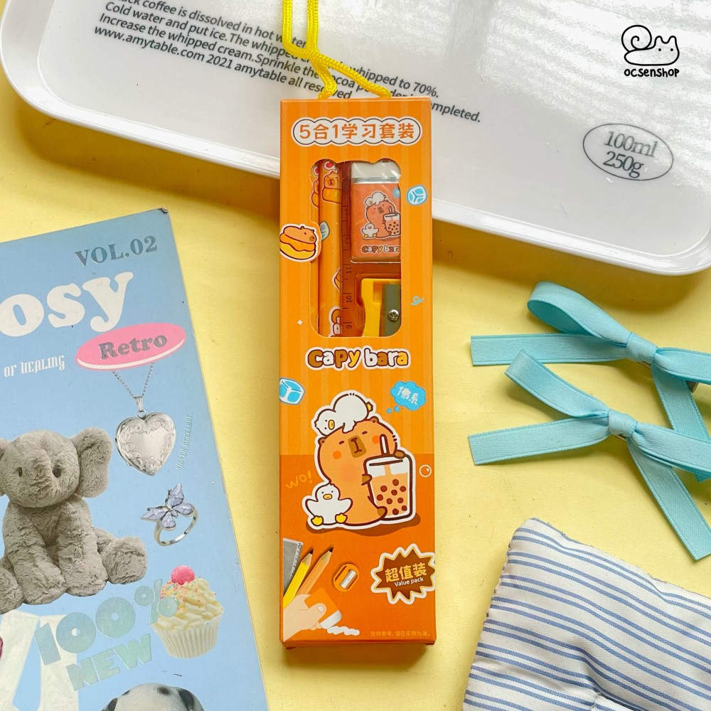 Set dụng cụ học tập Capybara