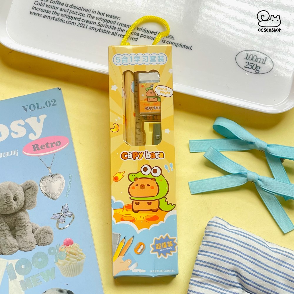 Set dụng cụ học tập Capybara