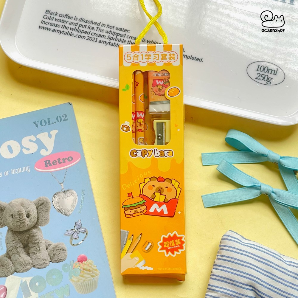 Set dụng cụ học tập Capybara