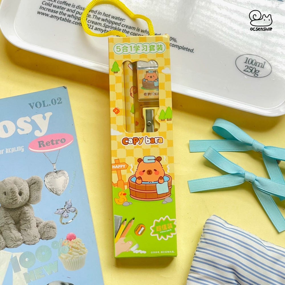 Set dụng cụ học tập Capybara