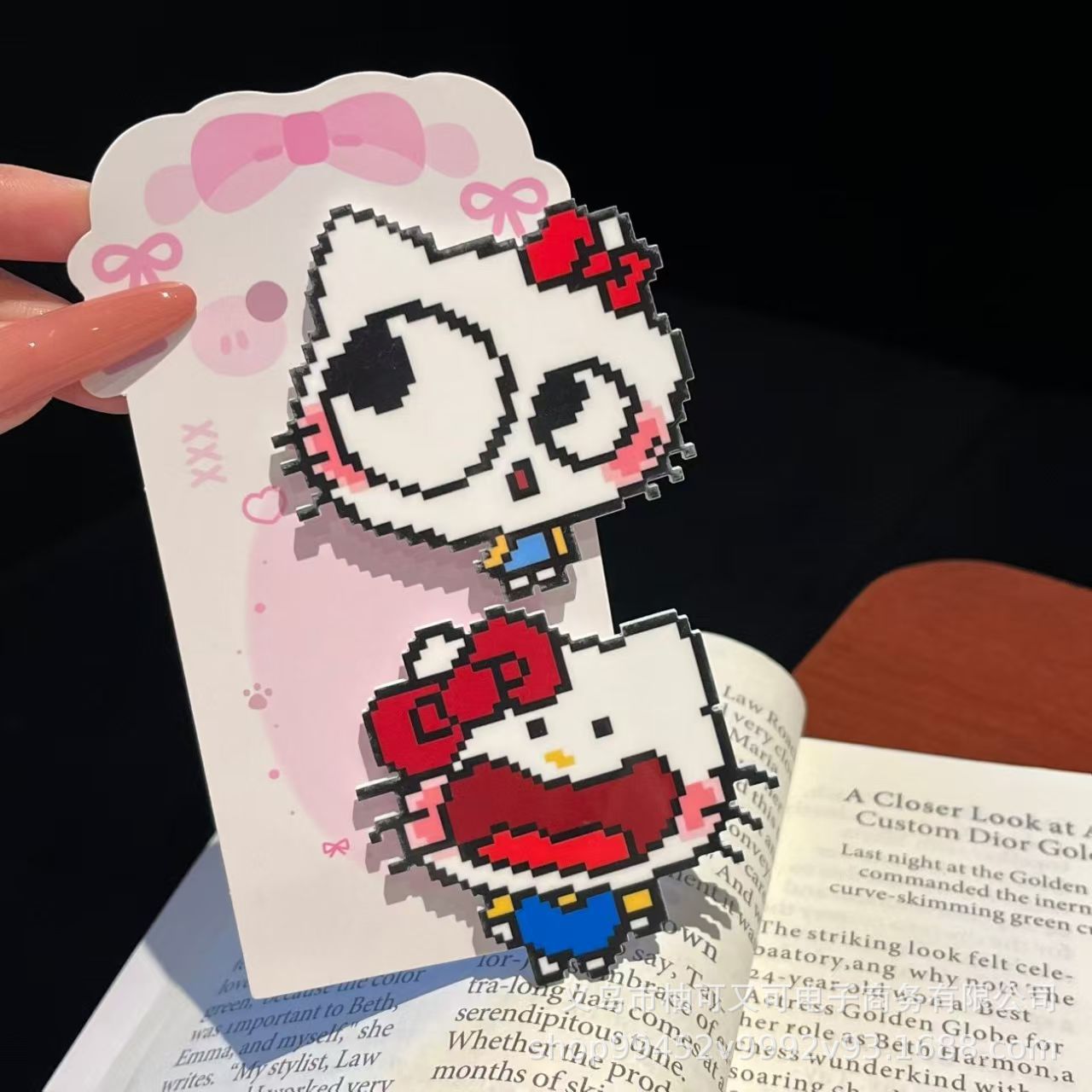 Set kẹp tóc Hello Kitty pixel (2c)(mix mẫu)